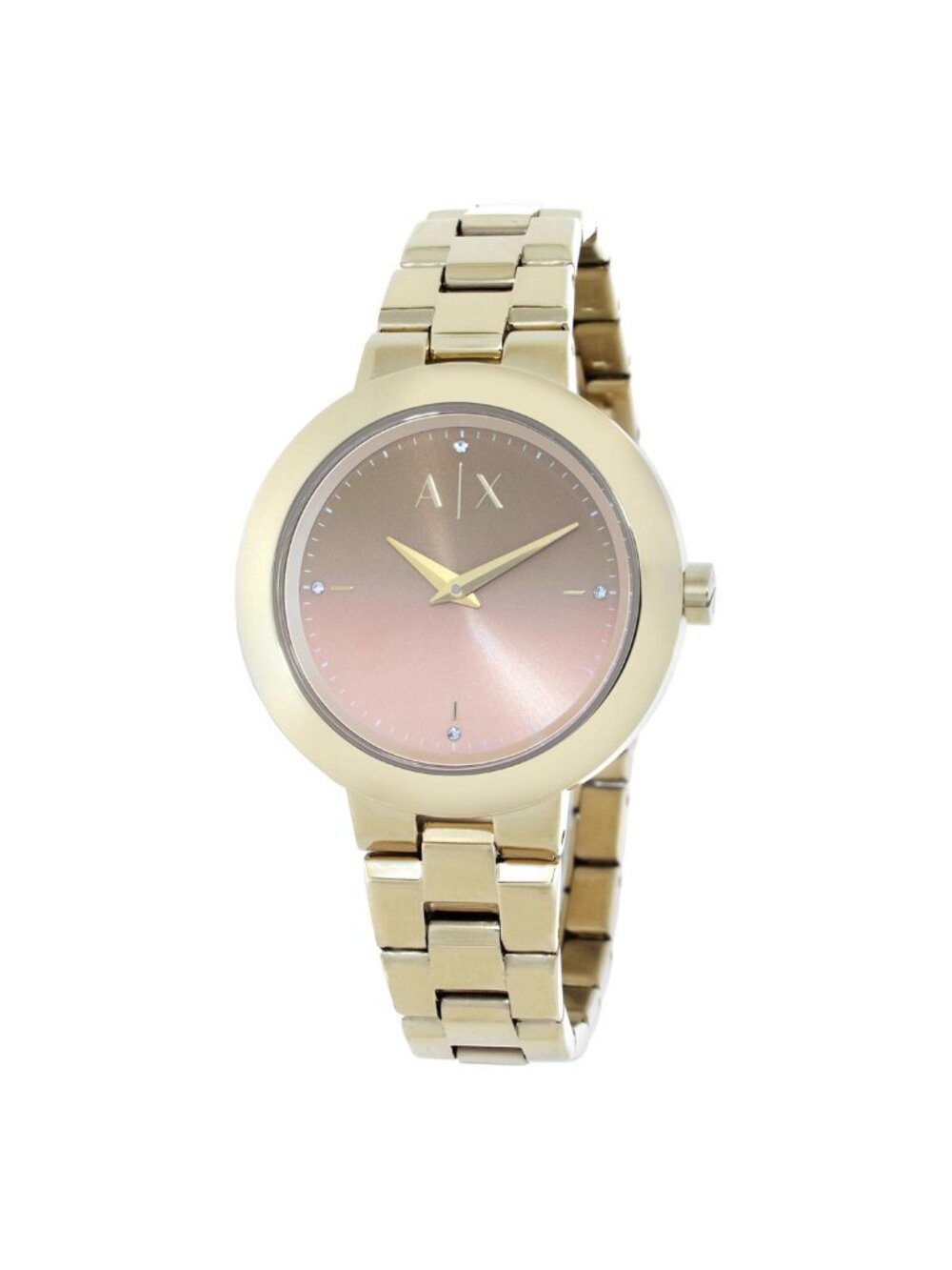NWT Armani Exchange Quartz Pink Dial Ladies Watch